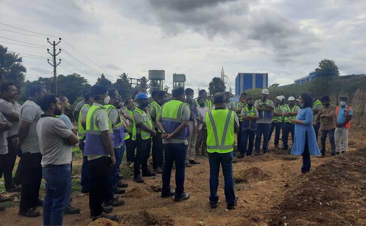 Development of urban forest at Saint Gobain Campus, Palakkad